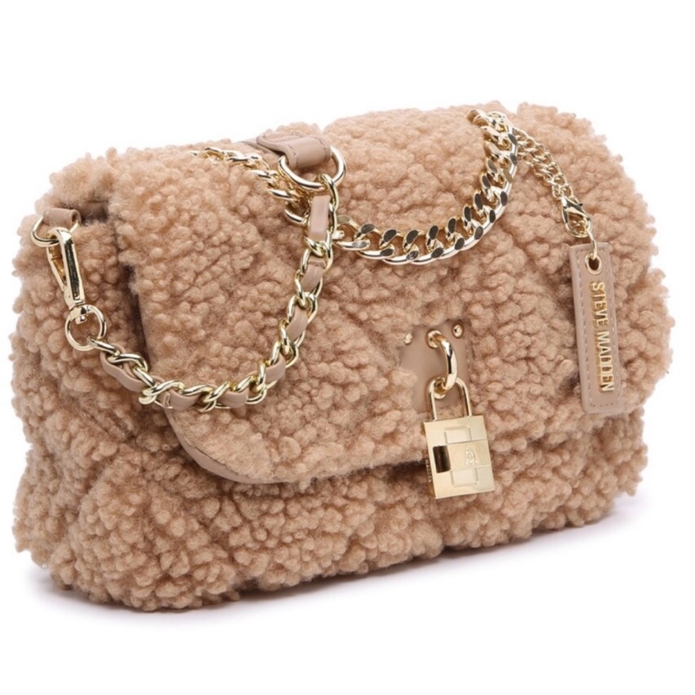 Tan Steve Madden Sherpa Cross Body bag NWOT